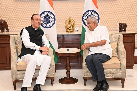Ghulam Nabi Azad called on Jagdeep Dhankhar